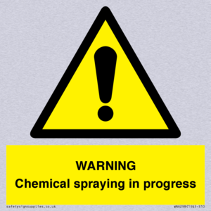 WARNING Chemical spraying in progress